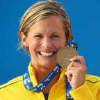 Libby Trickett олимпийская чемпионка 2004 года в Афинах по плаванию